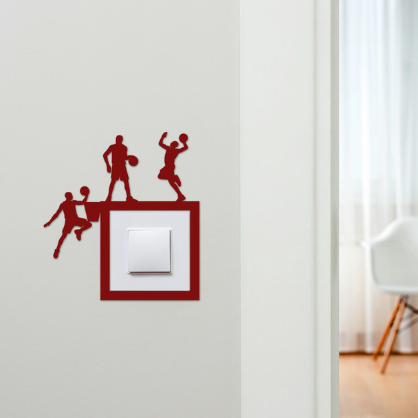 Light Switch Surround Basketball Players Decorative Switch Plate Cover Frame
