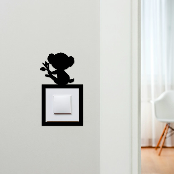 Light Switch Surround Koala Bear Decorative Switch Plate Cover Frame