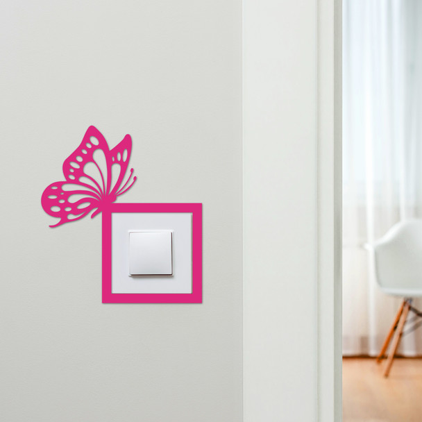Light Switch Surround Butterfly Decorative Switch Plate Cover Frame