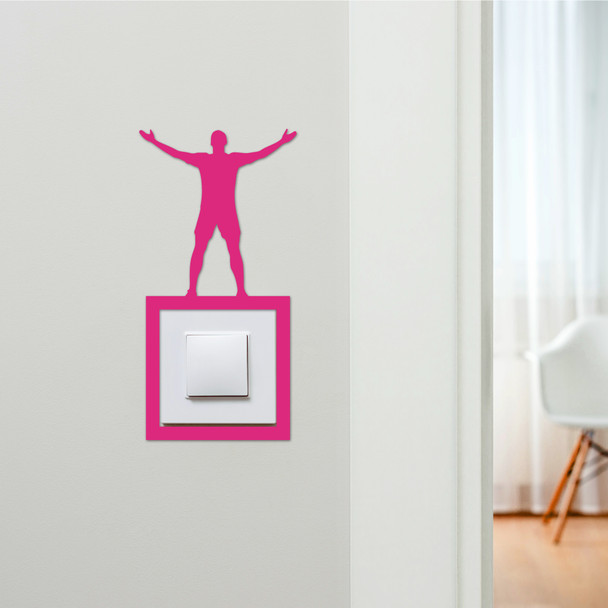 Light Switch Surround Ronaldo Footballer Football Decorative Switch Cover Frame