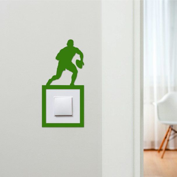 Light Switch Surround Rugby Player Decorative Switch Plate Cover Frame