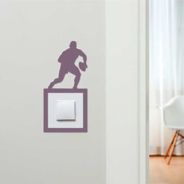 Light Switch Surround Rugby Player Decorative Switch Plate Cover Frame