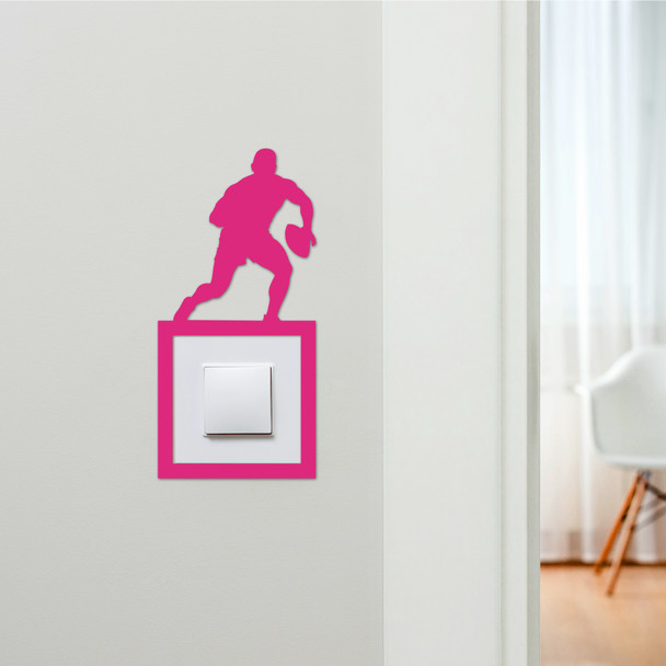 Light Switch Surround Rugby Player Decorative Switch Plate Cover Frame