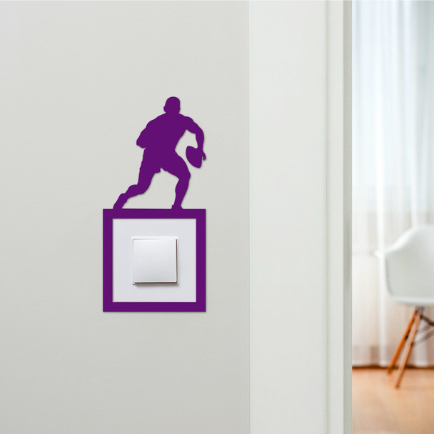 Light Switch Surround Rugby Player Decorative Switch Plate Cover Frame