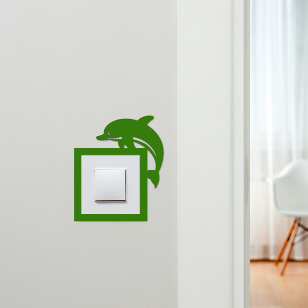 Light Switch Surround Dolphin Decorative Switch Plate Cover Frame