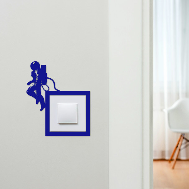 Light Switch Surround Astronaut Space Walking Decorative Switch Cover Frame