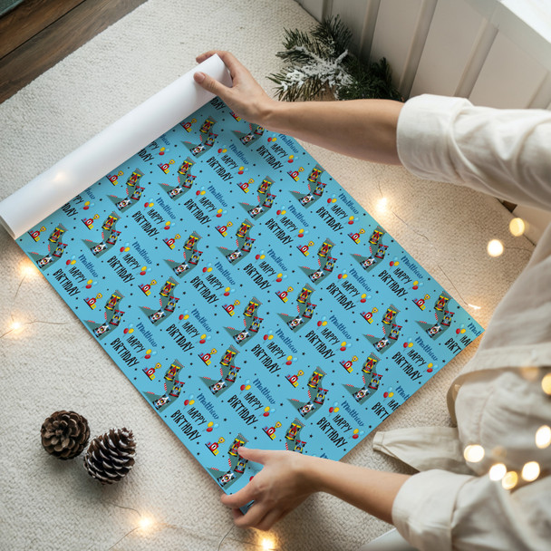 Personalised Wrapping Paper Kids Birthday Racing Cars For Boys Custom Gift Wrap