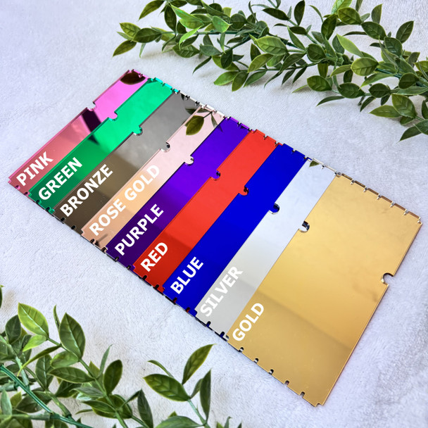 Blue Mirror Acrylic Ticket Christmas Train Polar Express Personalised Any Text