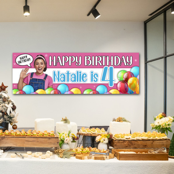 Personalised Party Banner For Kids Birthday Ms Rachel