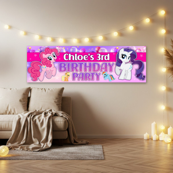 Personalised Party Banner For Kids Birthday My Little Pony