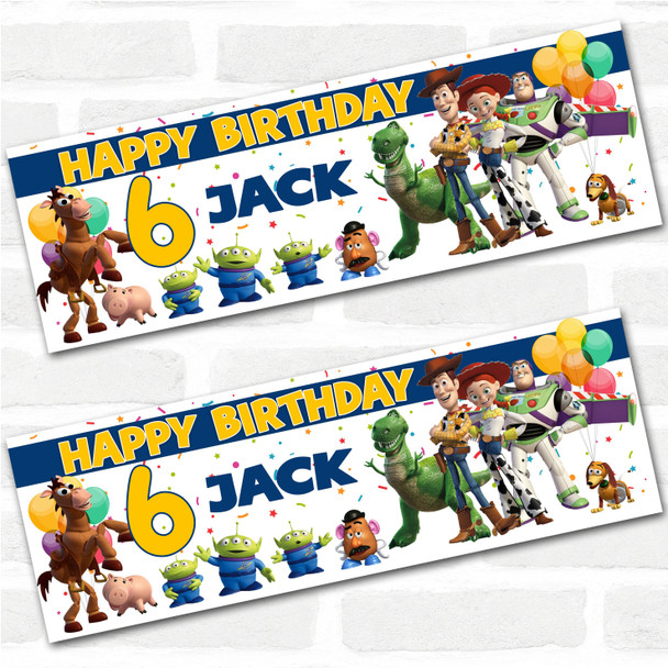 Personalised Party Banner For Kids Birthday Toy Story
