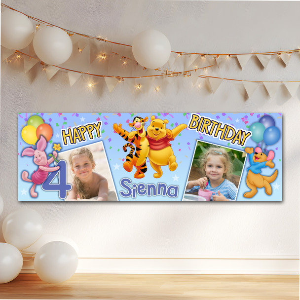 Personalised Party Banner For Kids Birthday Winnie-The-Pooh Photo