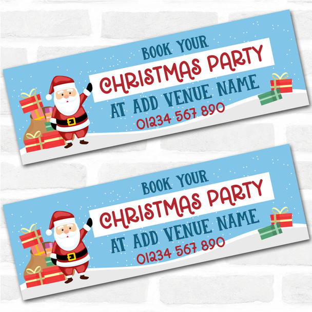 Personalised Party Banner For Christmas Party Book Company Santa Gift