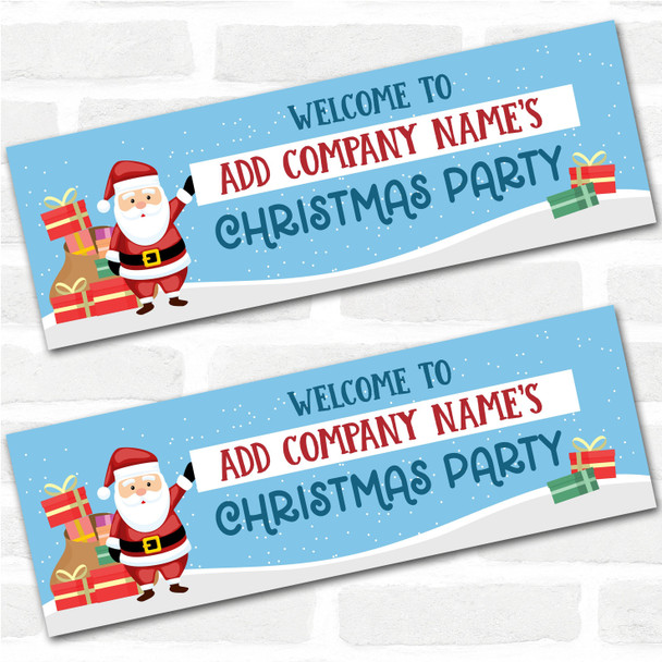 Personalised Party Banner For Christmas Party Company Santa Gift