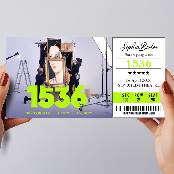 1536 Show Personalised Gift Voucher Surprise Theatre Ticket