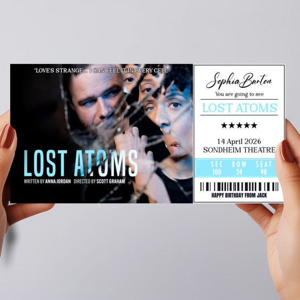 Lost Atoms Personalised Gift Voucher Surprise Theatre Ticket