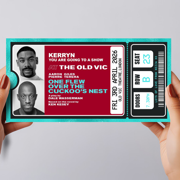 One Flew Over The Cuckoo's Nest Personalised Voucher Surprise Theatre Ticket