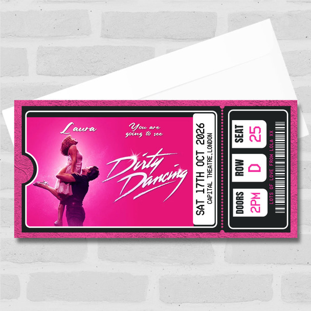 Dirty Dancing Show Personalised Gift Voucher Surprise Theatre Ticket