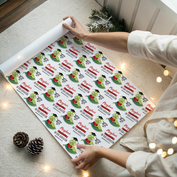 Personalised Wrapping Paper Graduation You Did It Bug Custom Gift Wrap