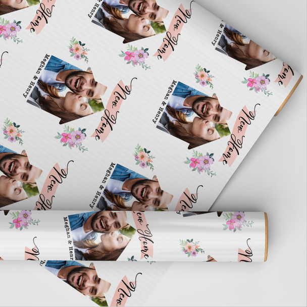 Personalised Wrapping Paper New Home Watercolour House Photo Custom Gift Wrap