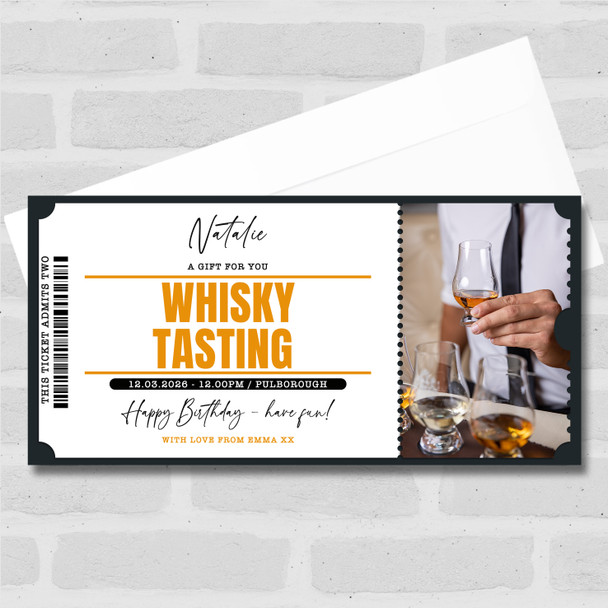 Whisky Tasting Personalised Surprise Ticket Gift Voucher