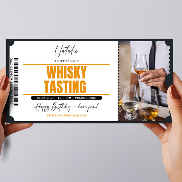 Whisky Tasting Personalised Surprise Ticket Gift Voucher