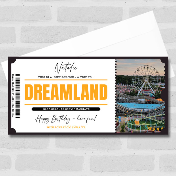 Dreamland Personalised Surprise Ticket Gift Voucher