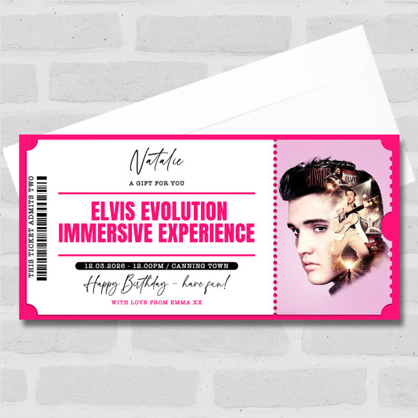 Elvis Evolution Immersive Experience Personalised Surprise Ticket Gift Voucher