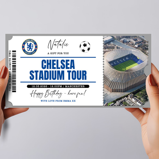 Stadium Football Tour Personalised Surprise Ticket Gift Voucher
