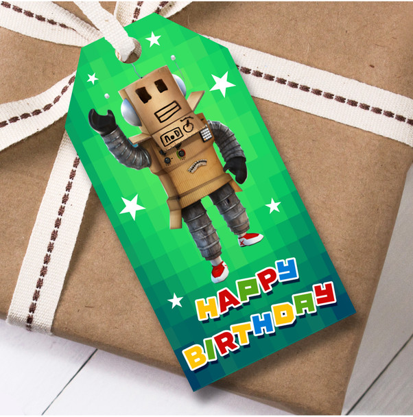 Birthday 12 Large Gift Tags Roblox Kids Birthday Children's