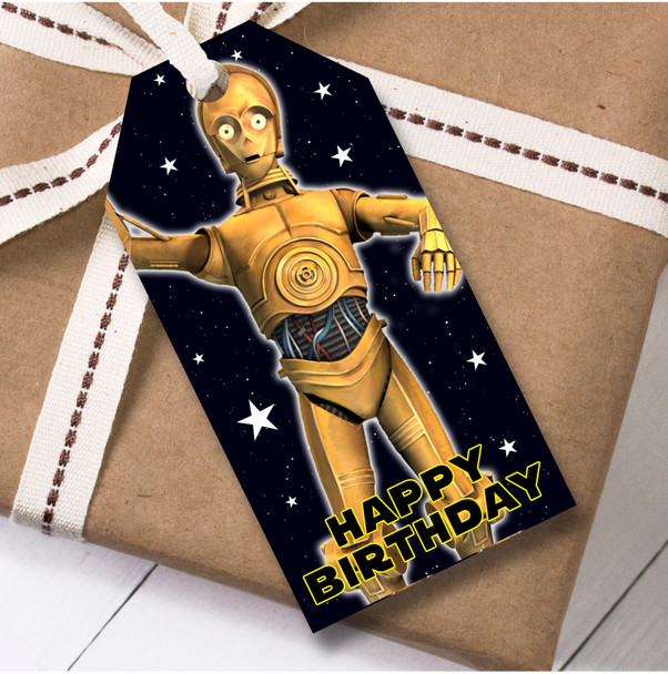 Birthday 12 Large Gift Tags Star Wars Kids Birthday Design 6