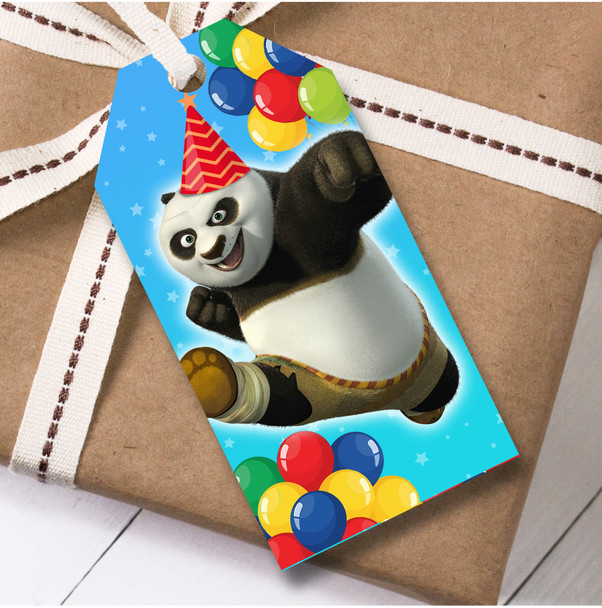 Birthday 12 Large Gift Tags Kung Fu Panda Kids Birthday