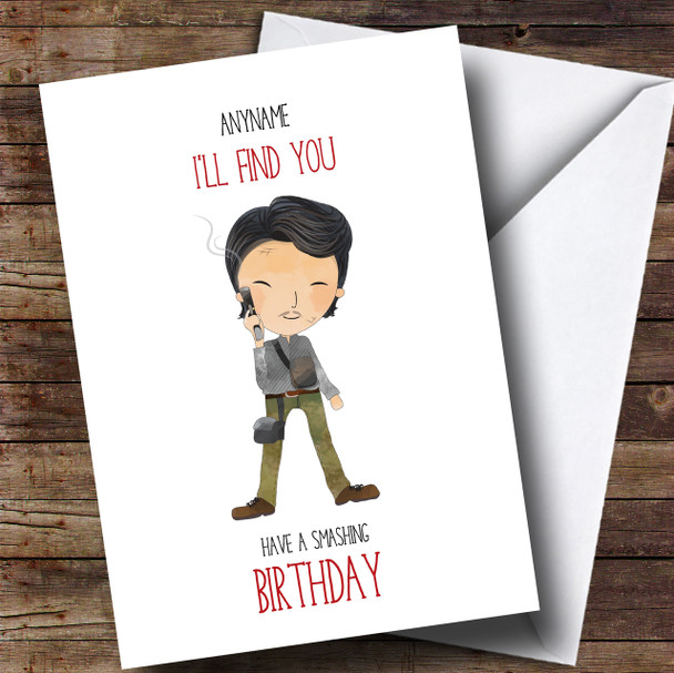 The Walking Dead Glen Birthday Personalised Card