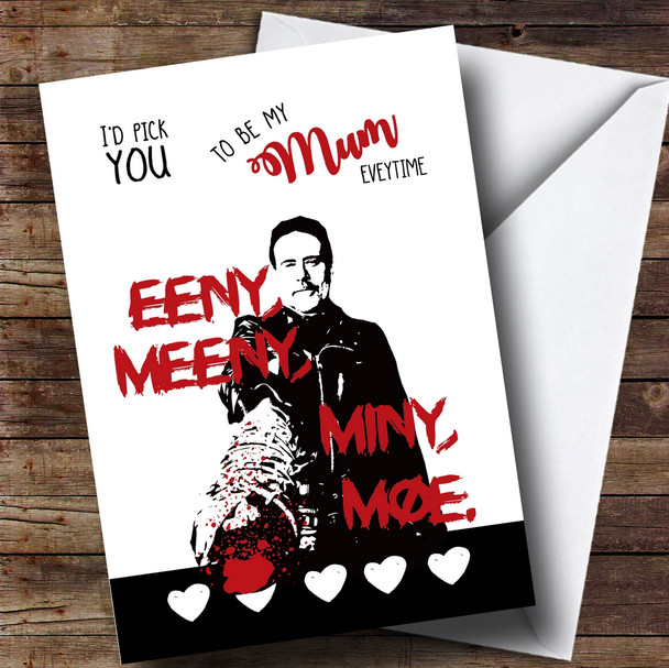 Personalised Silly Pick You Negan Mother's Day Card