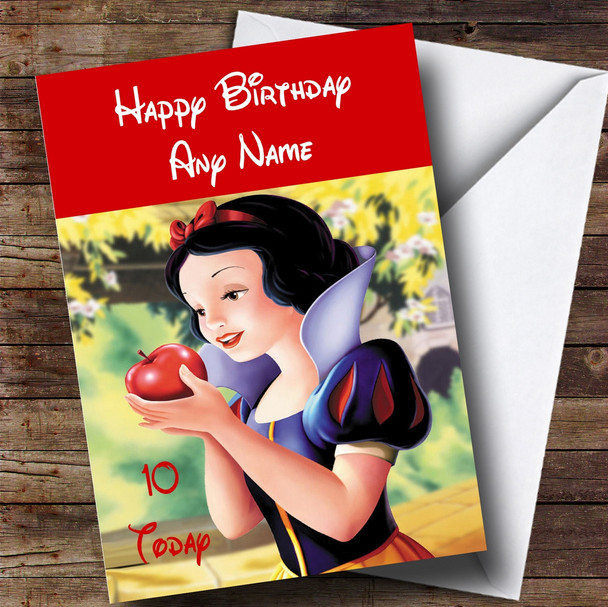 Personalised Disney Snow White Children's Birthday Card