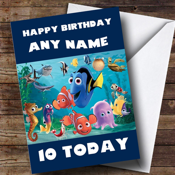 Personalised Finding Nemo Dory Children's Birthday Card