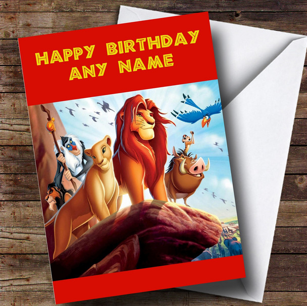 Personalised The Lion King Children's Birthday Card