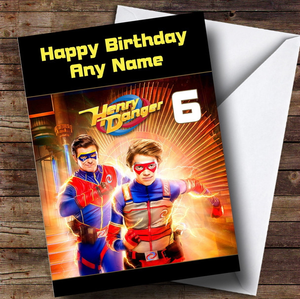 Personalised Henry Danger Children's Birthday Card