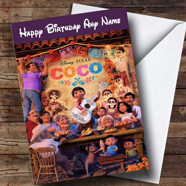 Personalised Disney Coco Children's Birthday Card