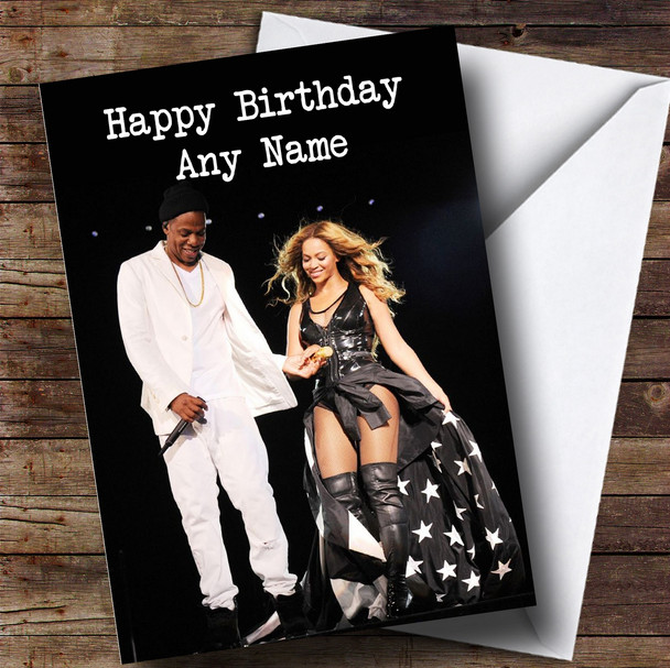 Personalised Jay Z & Beyonc?® Celebrity Birthday Card