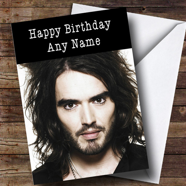 Personalised Russell Brand Celebrity Birthday Card