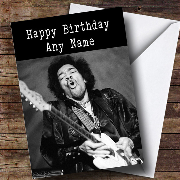 Personalised Jimi Hendrix Celebrity Birthday Card