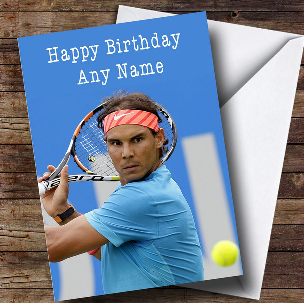 Personalised Rafael Nadal Celebrity Birthday Card