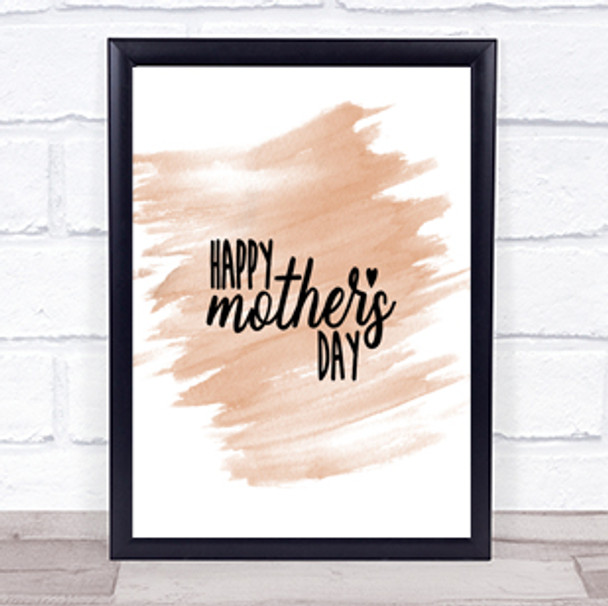 Mothers Quote Print Watercolour Wall Art