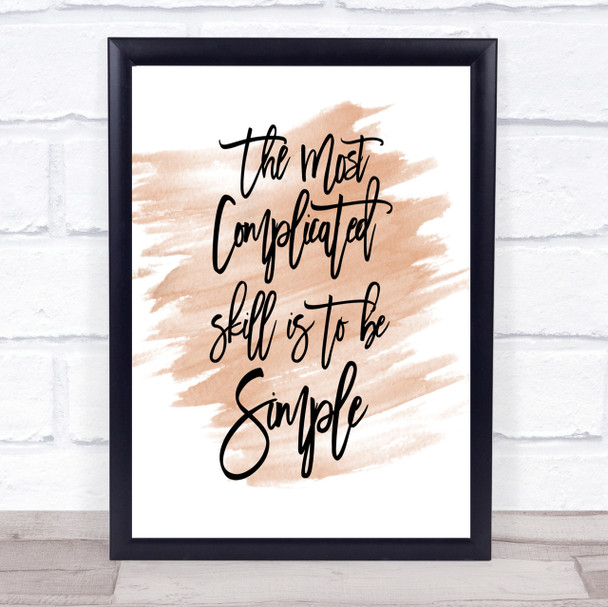 Simple Quote Print Watercolour Wall Art