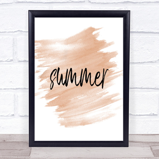 Slimmer Quote Print Watercolour Wall Art