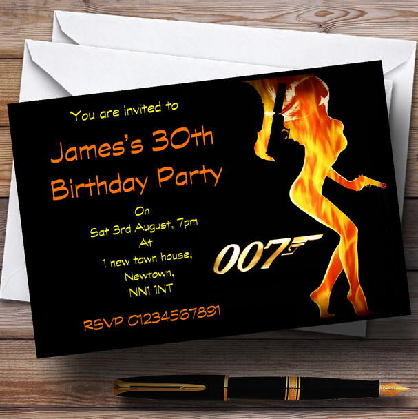 Bond Girl James Bond  Personalised Party Invitations