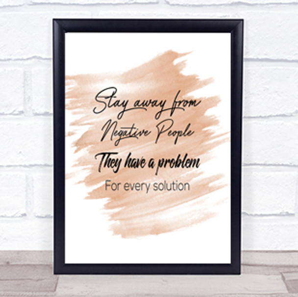 They Have A Problem Quote Print Watercolour Wall Art