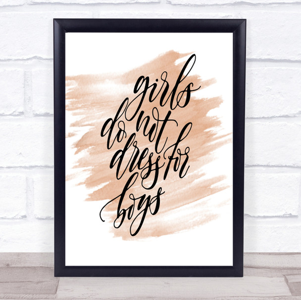 Dress For Boys Quote Print Watercolour Wall Art