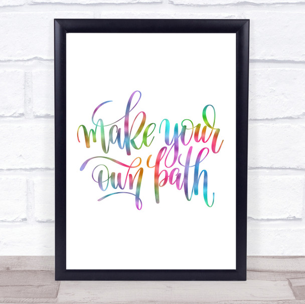 Make Your Own Rainbow Quote Print